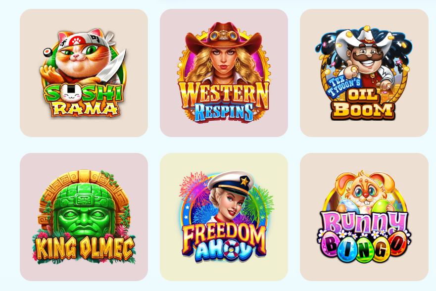 Slotomania Games Grid 1